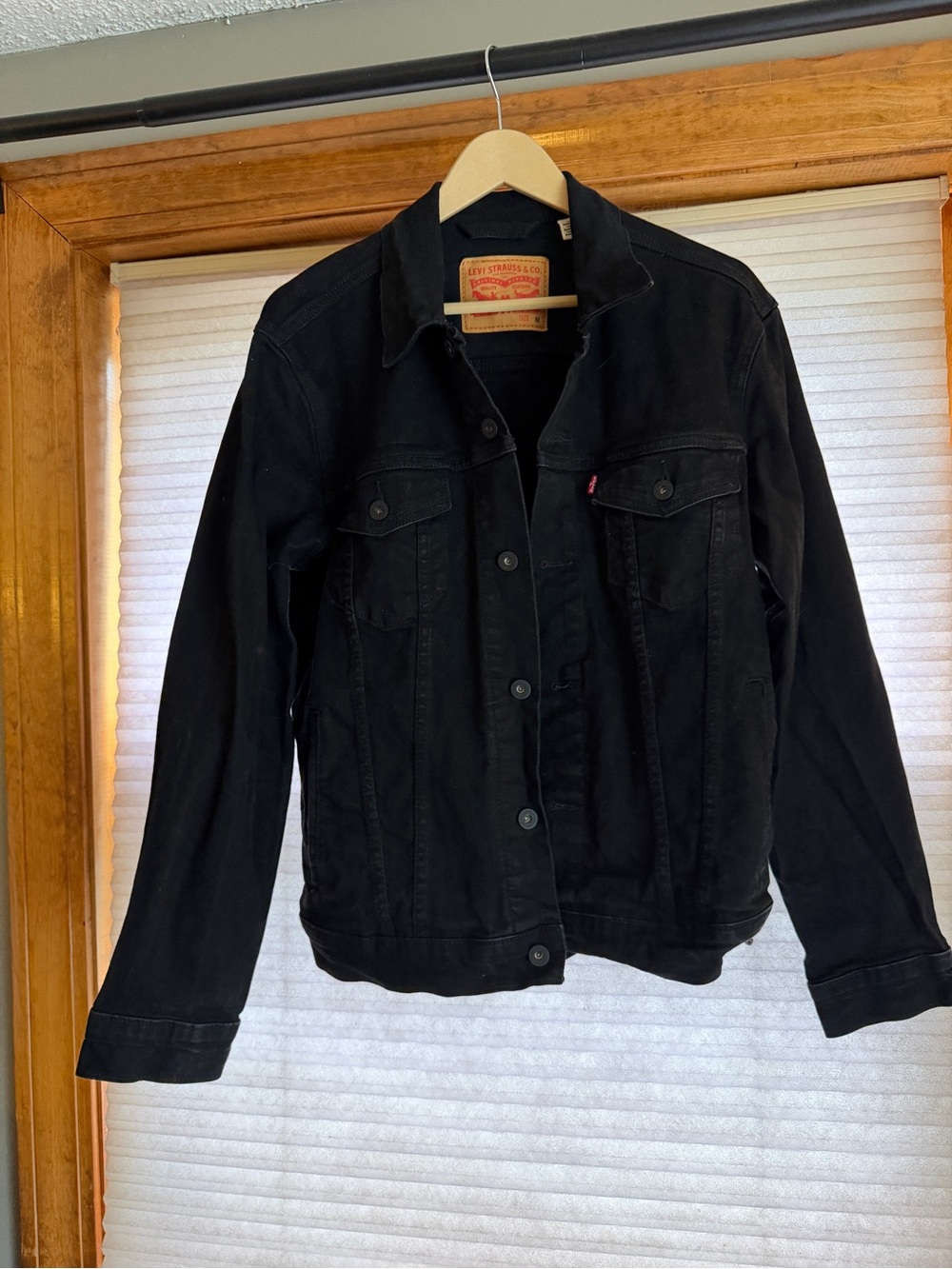 Levi's Men’s M Black Denim Trucker Jacket 0190